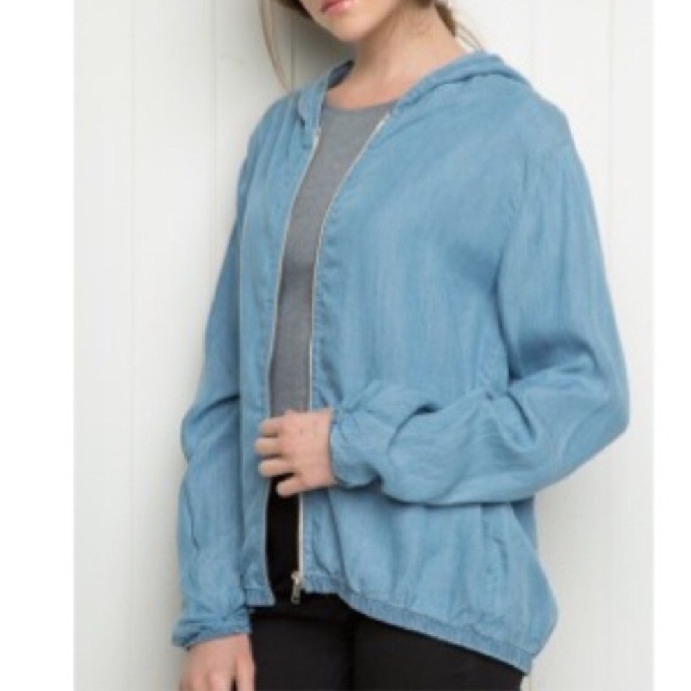 EC Brandy Melville Denim Scar Windbreaker